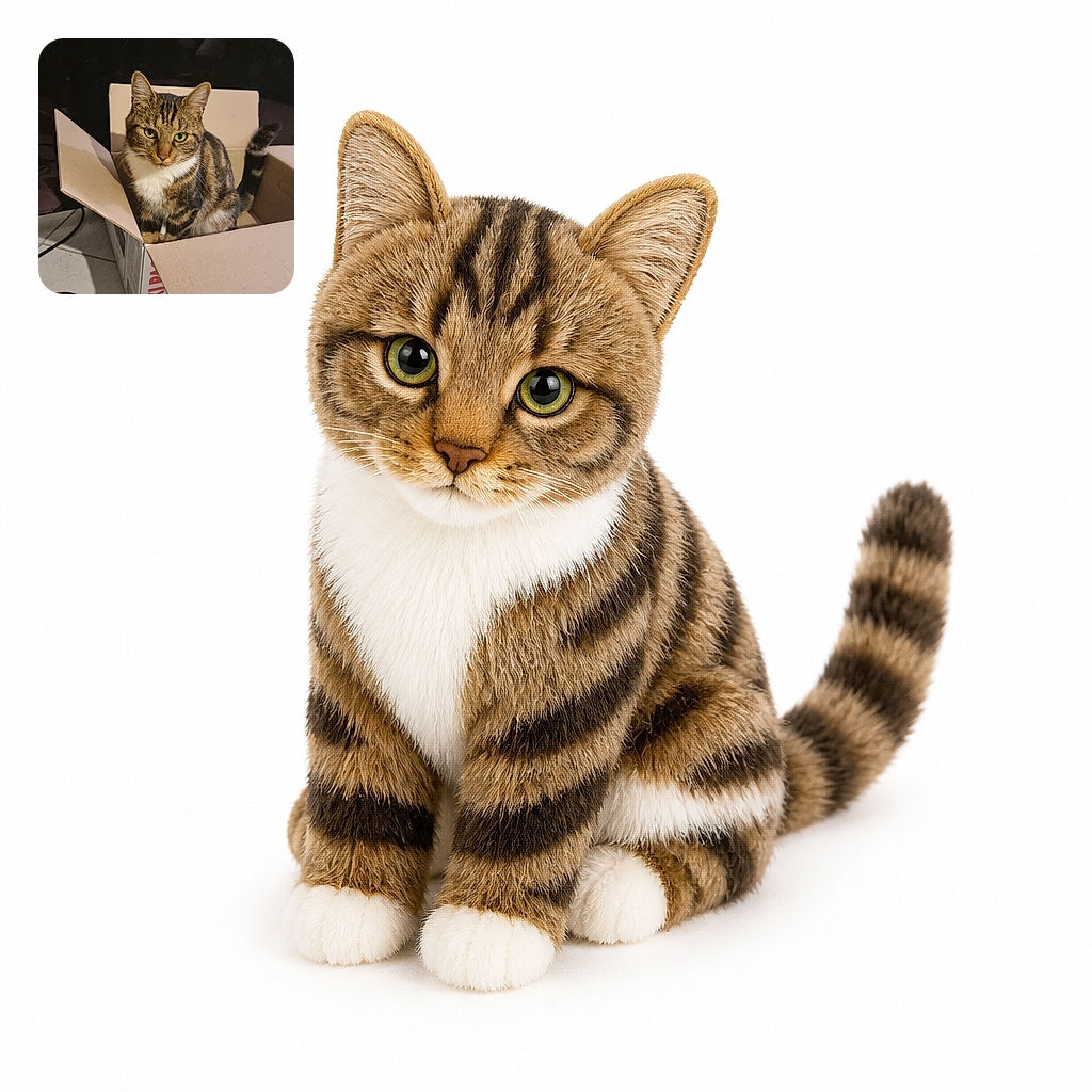 A serious-looking tabby cat sits proudly inside an open cardboard box, as if it has just claimed the world's least comfortable throne. Its raised tail adds a dramatic flourish, while tangled cables and tiled flooring complete the wonderfully ordinary household scene.