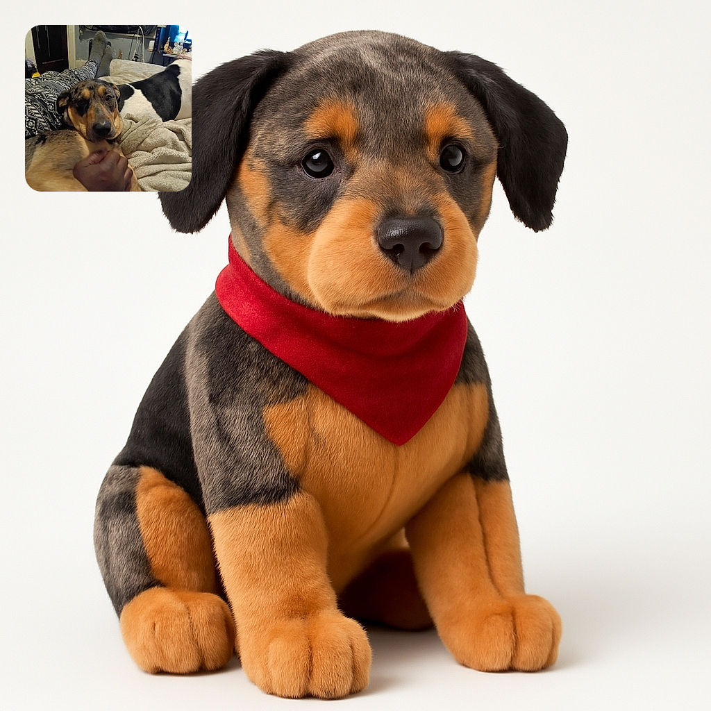 A cozy indoor scene featuring two dogs lounging on a soft blanket with a person gently holding one of the dogs. The background shows a lived-in room with a TV and various decorations, while the focus remains on the affectionate moment between the pets and their owner.