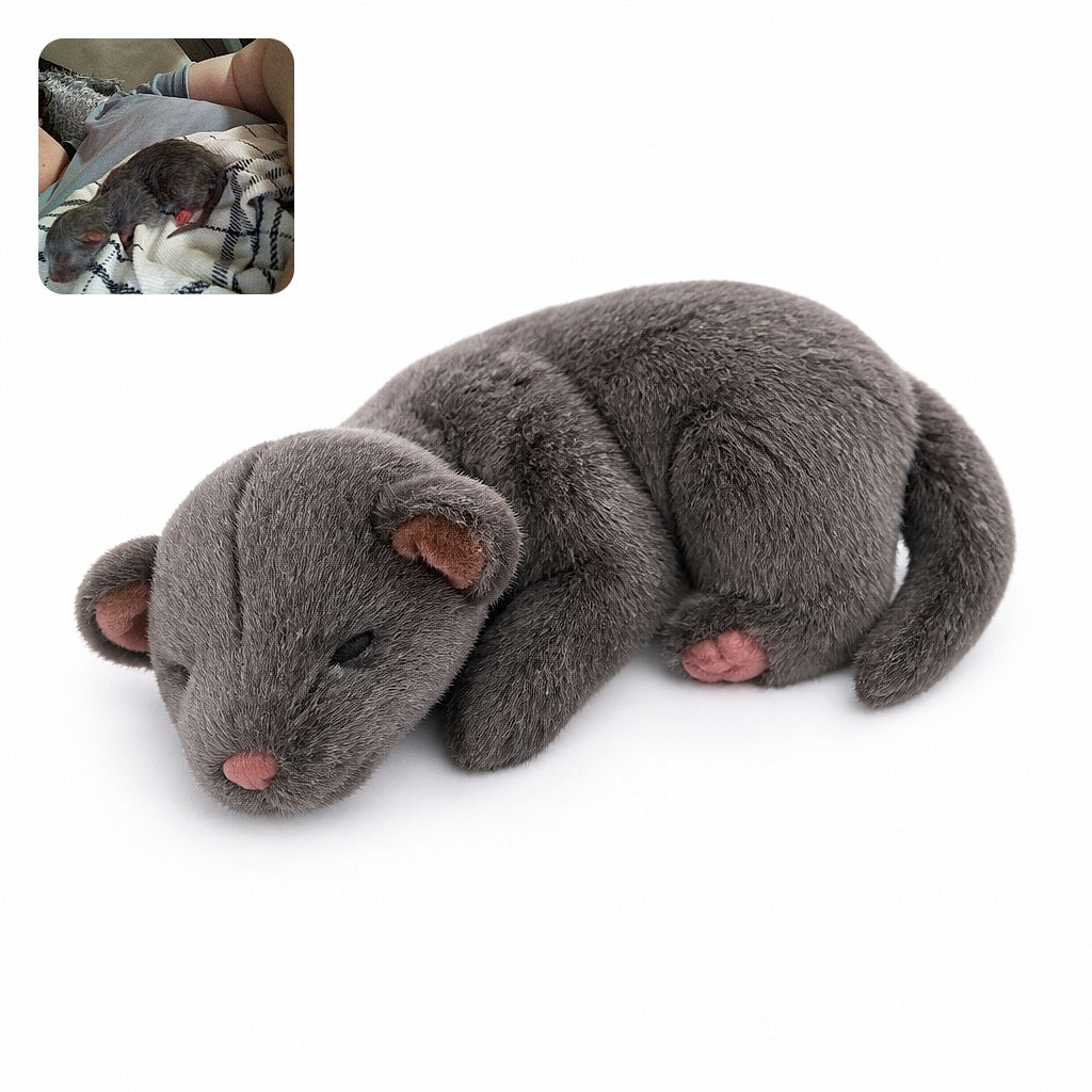 A tiny newborn puppy is curled up on a cozy patterned blanket, looking less like a guard dog and more like a sleepy fuzzy bean. A larger furry companion and a person’s legs surround the little nap champion in a snug indoor scene.