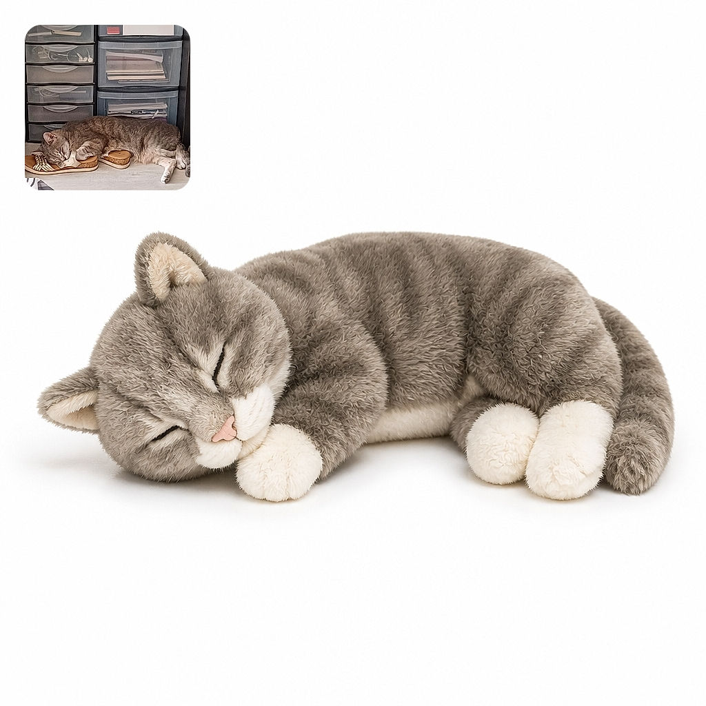 A sleepy tabby cat has completely claimed a pair of sandals as its personal luxury mattress, snoozing beneath the storage drawers like a tiny furry office supervisor on break.