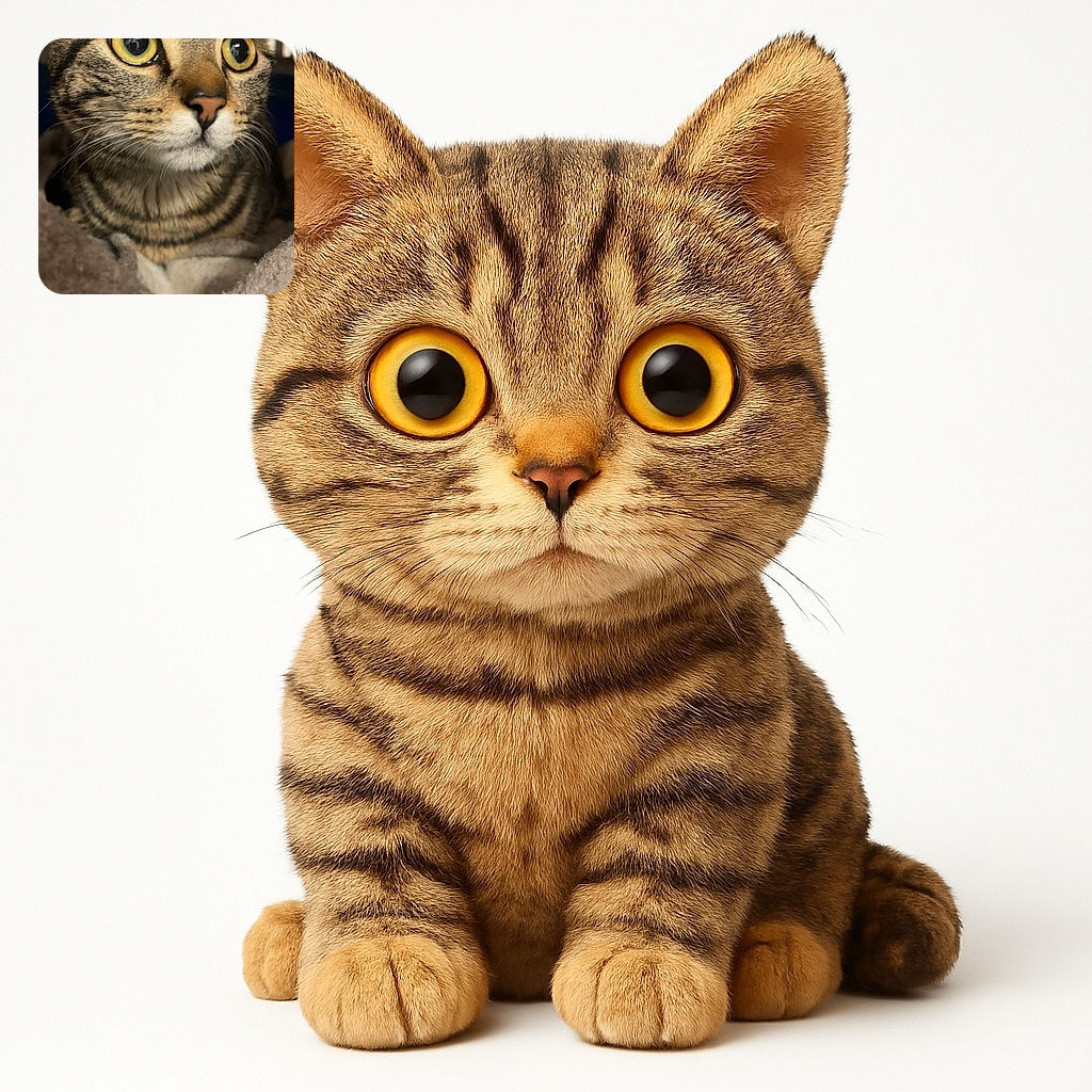 A close-up shot of a curious tabby cat with wide yellow-green eyes, nestled comfortably in a soft, fuzzy blanket. The cat's intense gaze is captivating, and the cozy textures around it add warmth to the scene.