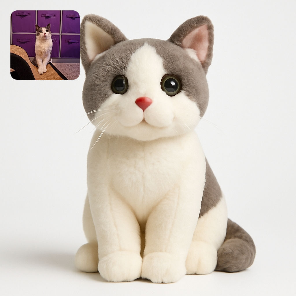 A curious cat sits upright on a textured scratcher, with a backdrop of vibrant purple storage bins and a cozy carpeted floor, looking like it's ready for its close-up or a serious chat about the mysteries of the universe.