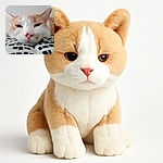 A sleepy cat with a pink nose is resting its head on a patterned black and white blanket, looking cozy and relaxed with half-closed eyes.