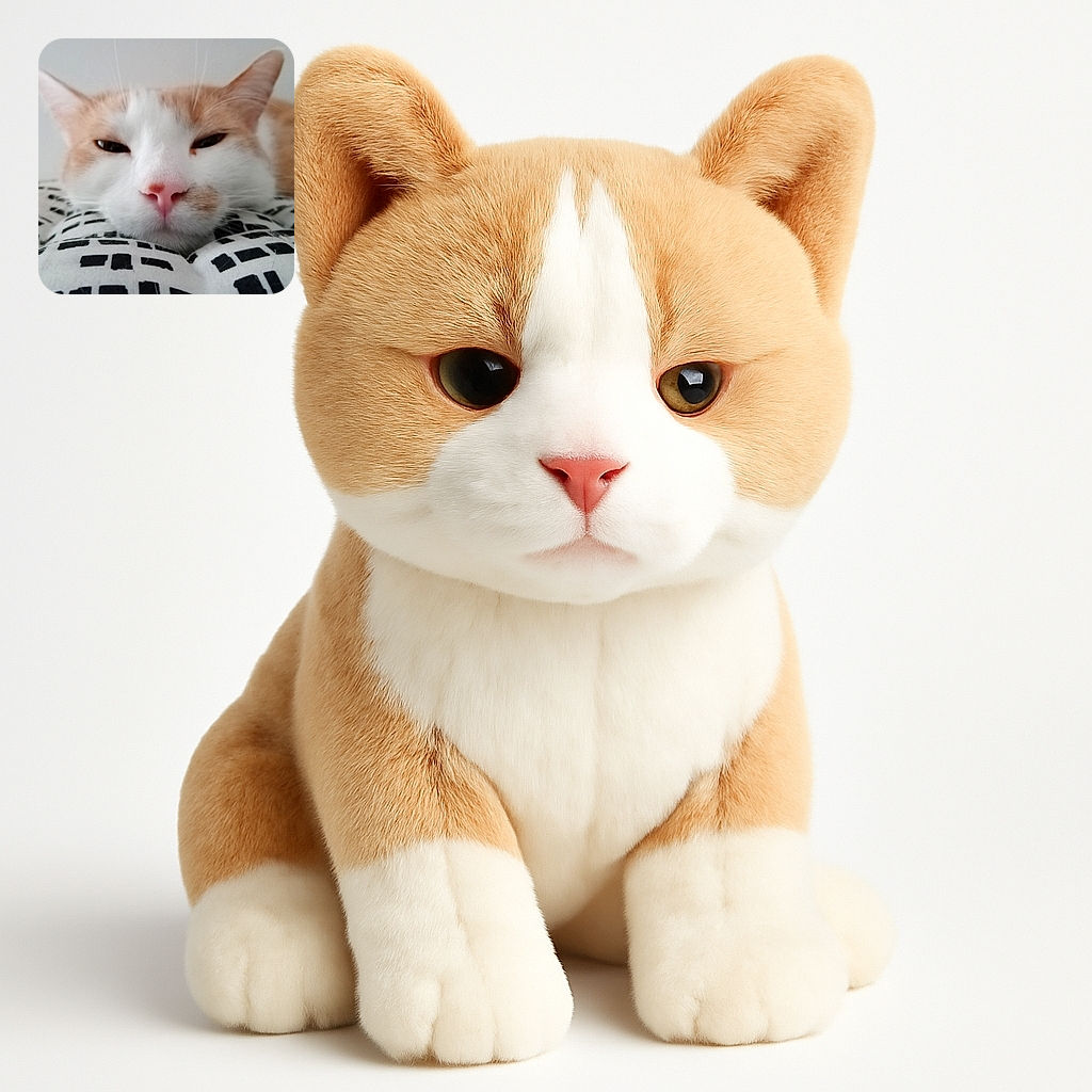 A sleepy cat with a pink nose is resting its head on a patterned black and white blanket, looking cozy and relaxed with half-closed eyes.
