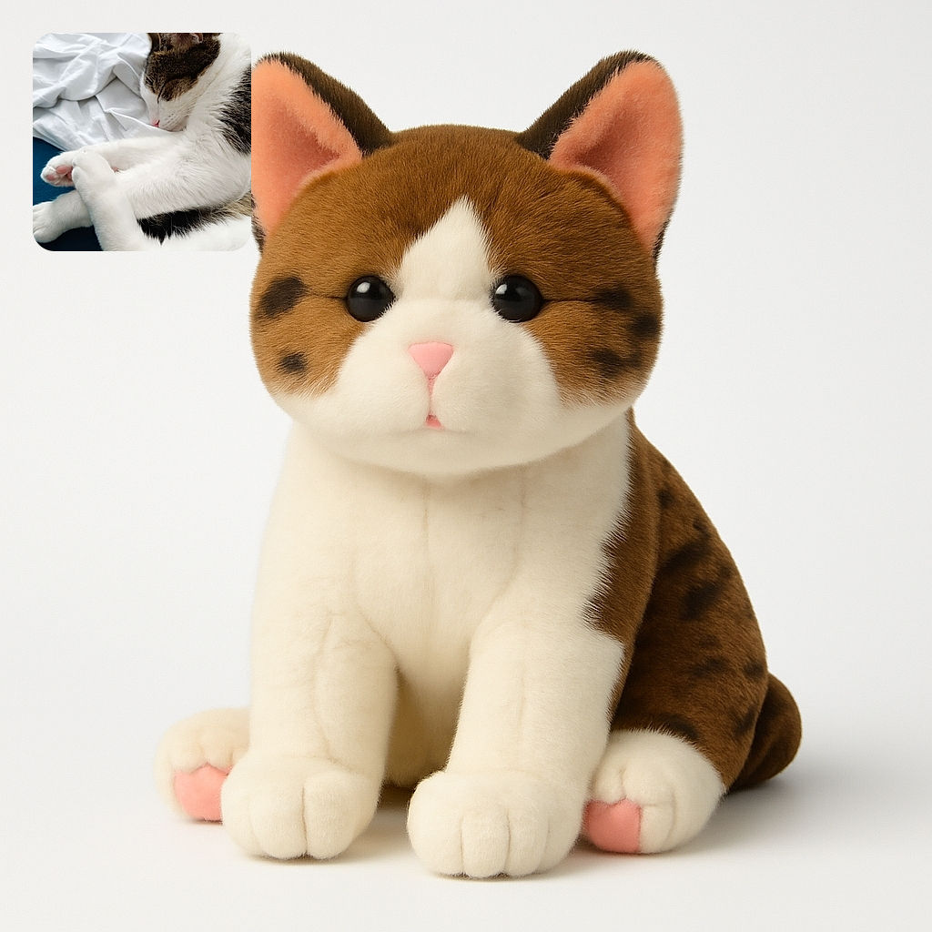 A cozy cat is peacefully sleeping on a bed with white sheets and a blue mattress, its paws adorably crossed as if dreaming of a feline adventure.