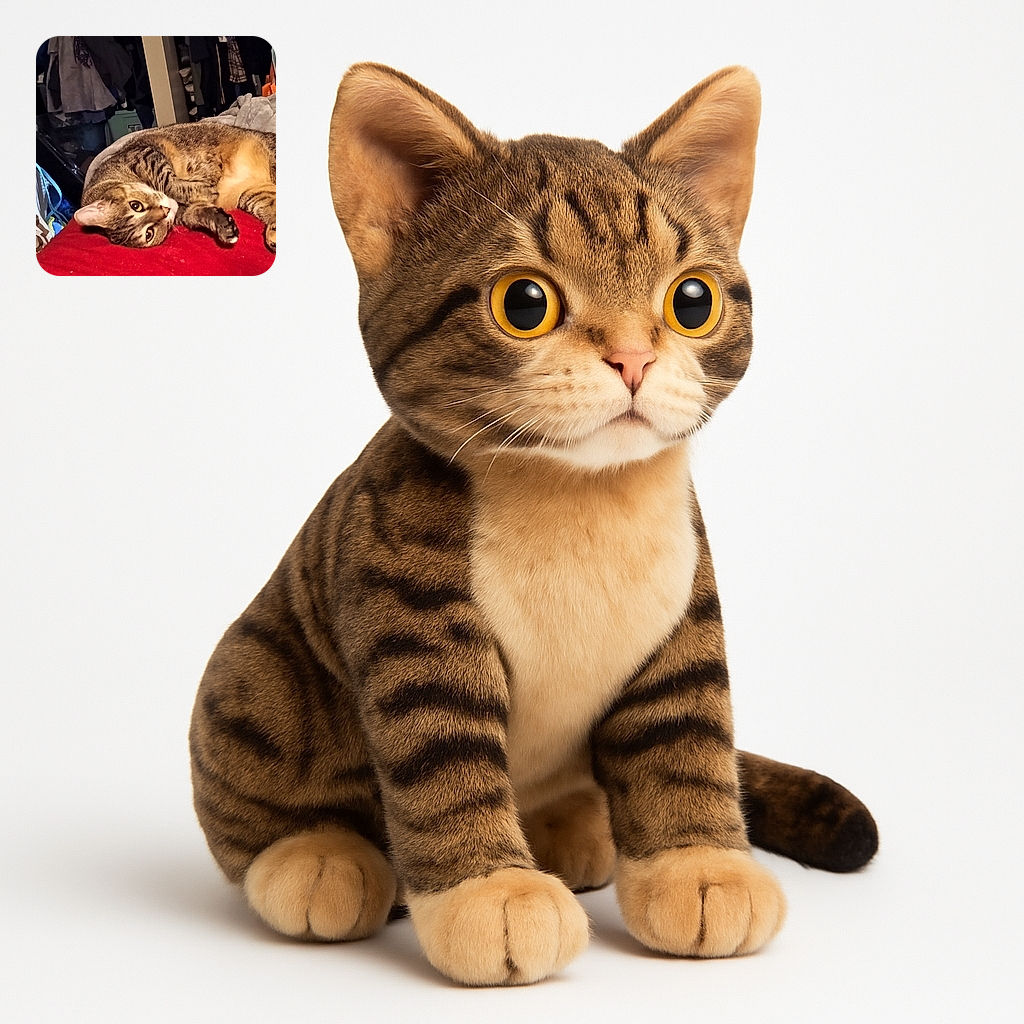 A cozy tabby cat lounges lazily on a red blanket amidst a cluttered room filled with clothes and blankets, looking curiously at the camera like it's the boss of this chaotic kingdom.