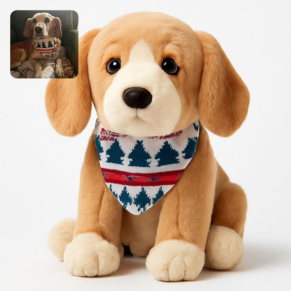 A cozy dog sporting a festive bandana lounges comfortably on a pile of blankets in a dimly lit room, giving off serious holiday vibes and the ultimate chill mood.