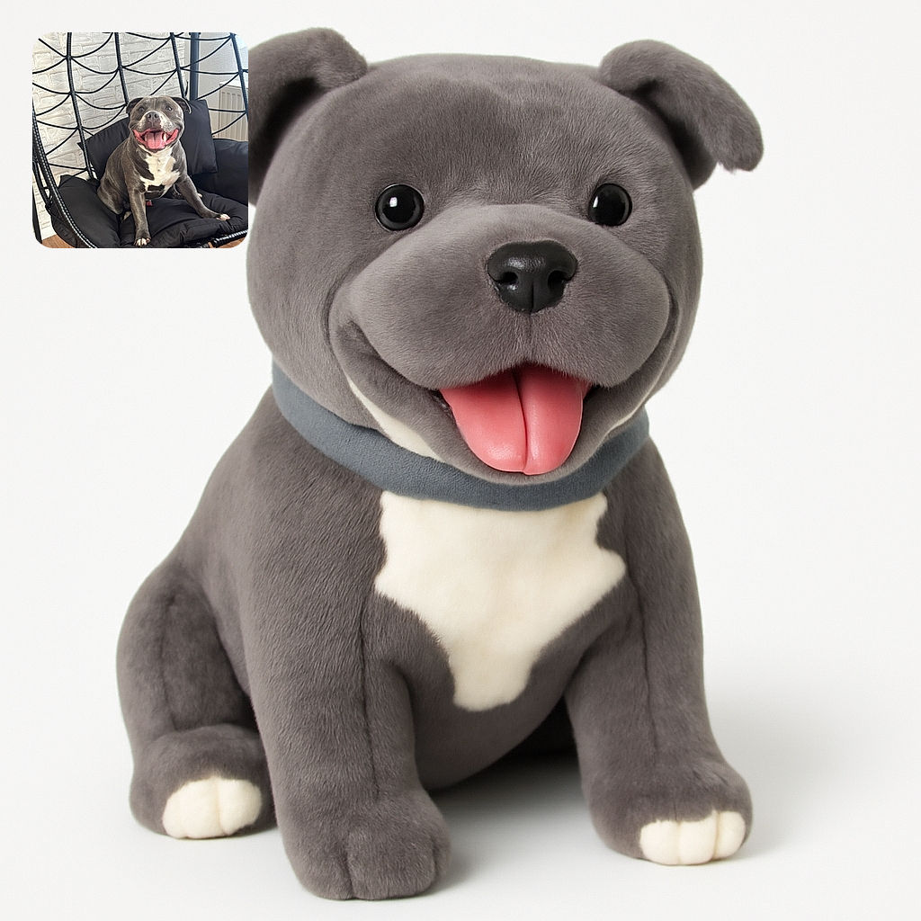 A happy, smiling dog lounges comfortably on a black cushioned swing chair indoors, with a modern white brick wall and wooden floor in the background. The dog's joyful expression and relaxed pose make it look like it's having the best day ever.