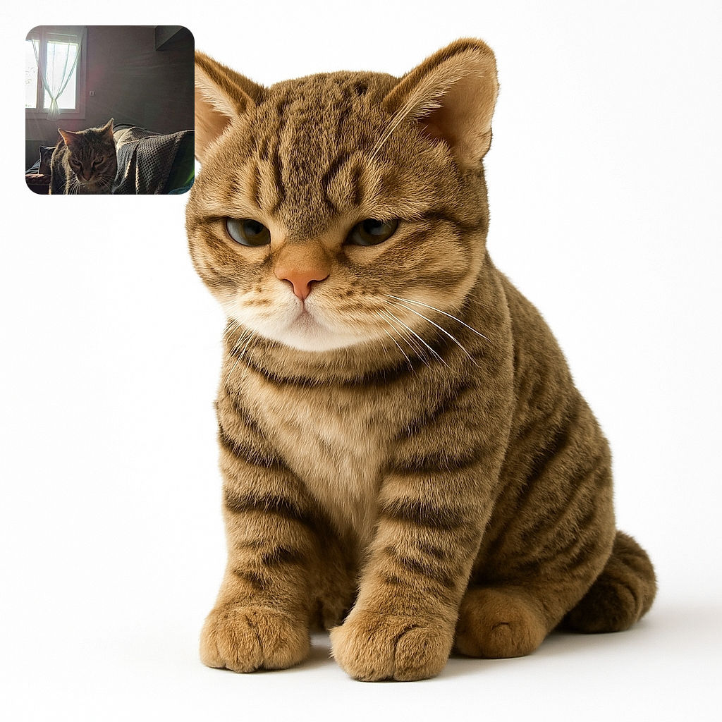 A cozy indoor scene with a tabby cat standing on a textured blanket-covered couch, bathed in soft sunlight streaming through a sheer-curtained window, casting gentle rays and shadows that add a warm, peaceful vibe.