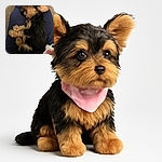 A fluffy, tiny dog is curled up and snoozing peacefully on someone's lap, wrapped in cozy clothes, with a soft carpet background. The pup looks like the ultimate nap champion in a comfy human nest.