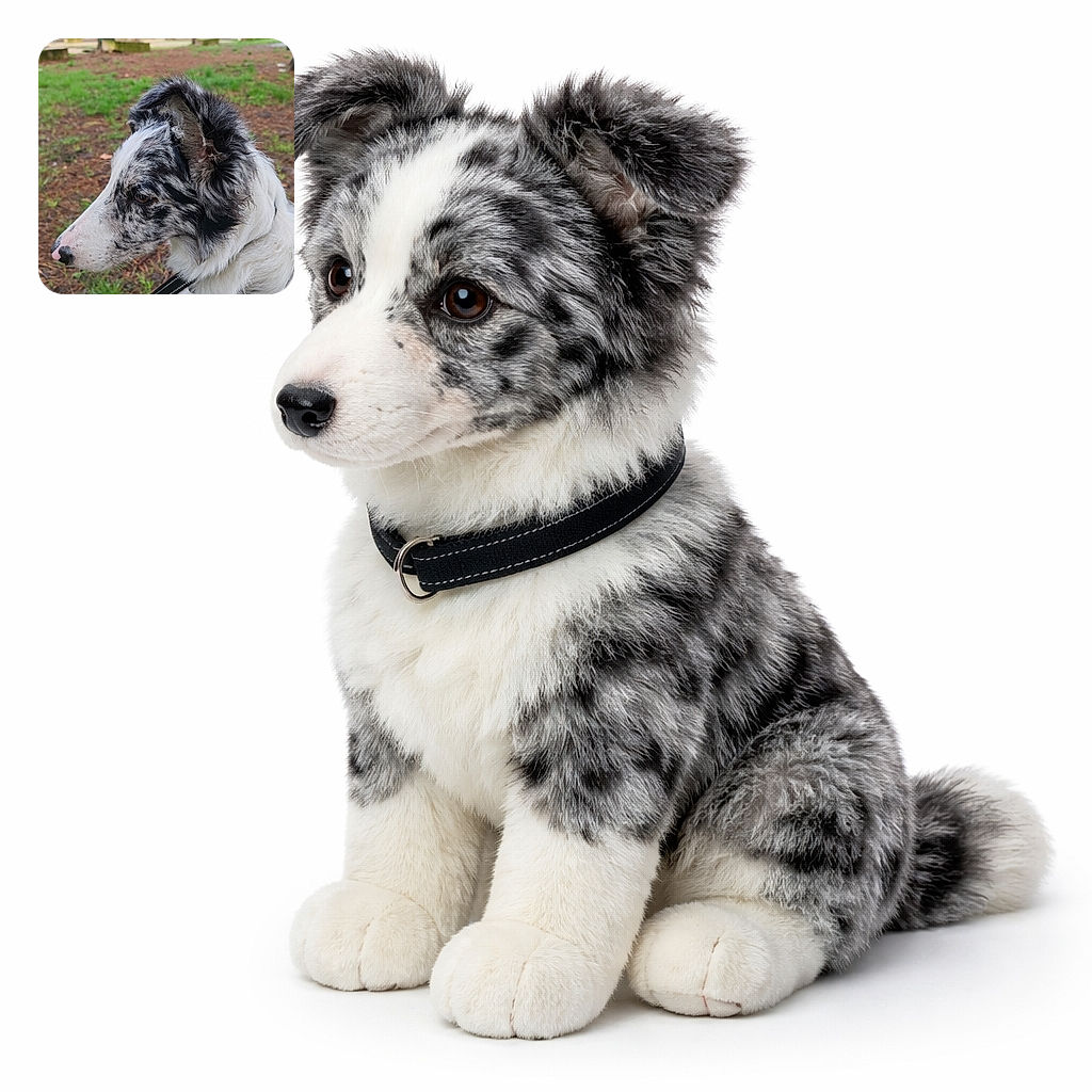 A merle-coated dog striking a contemplative side-profile in the park, every freckle on its nose and swirl of fur captured in sharp detail — looks like it just heard the word 'treat' and is pretending not to care.