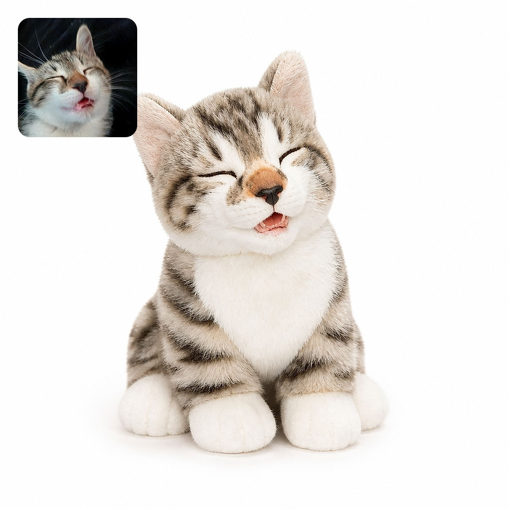 A close-up cat is caught mid-meow—or perhaps delivering a tiny opera solo—with eyes blissfully shut, tongue peeking out, and whiskers dramatically fanning across the dark background.