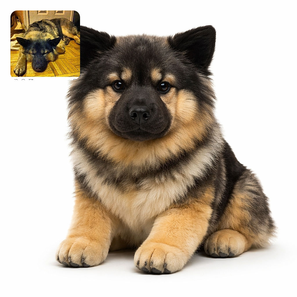 A giant floof of a dog has claimed the parquet as his personal napping throne — eyes shut, paws splayed, and Instagram UI framing the scene like a proud admission of nap ownership.