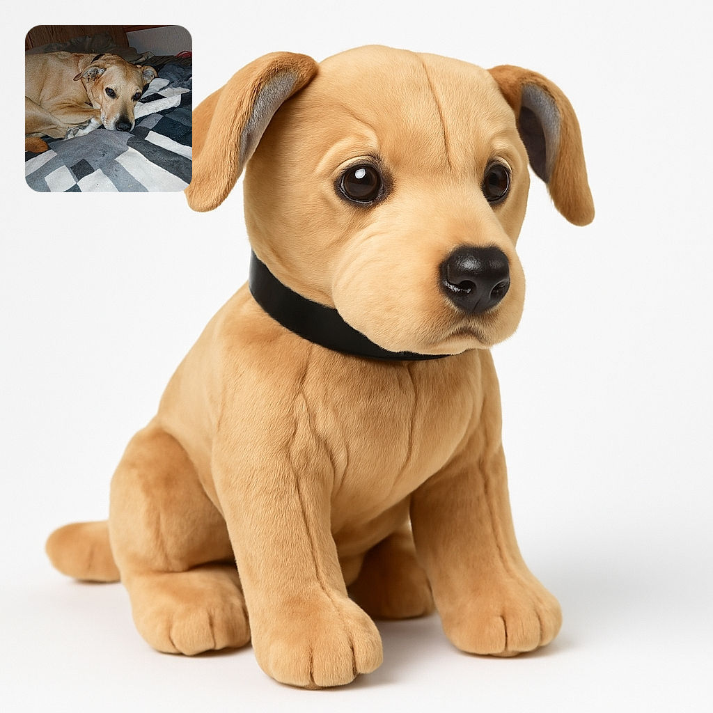 A cozy dog is lying down on a patterned blanket, looking relaxed and a bit sleepy with soulful eyes, perfectly capturing the essence of a lazy day indoors.