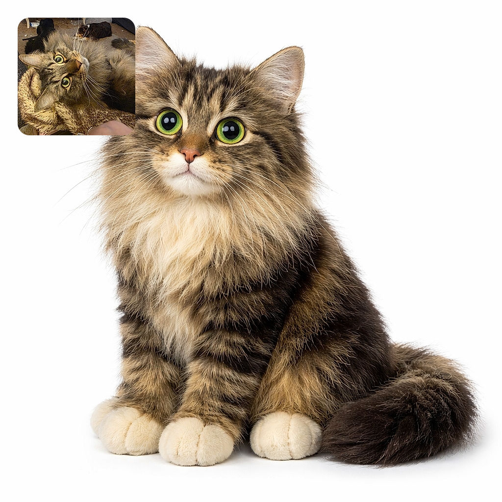 A wide-eyed tabby stares up like it's ready to win a staring contest, curled on a plush blanket with a jewelry-clad human hand in the foreground. In the background a couple of sleepy dogs loaf on the carpet, making a perfect cozy, slightly chaotic living-room pet tableau.