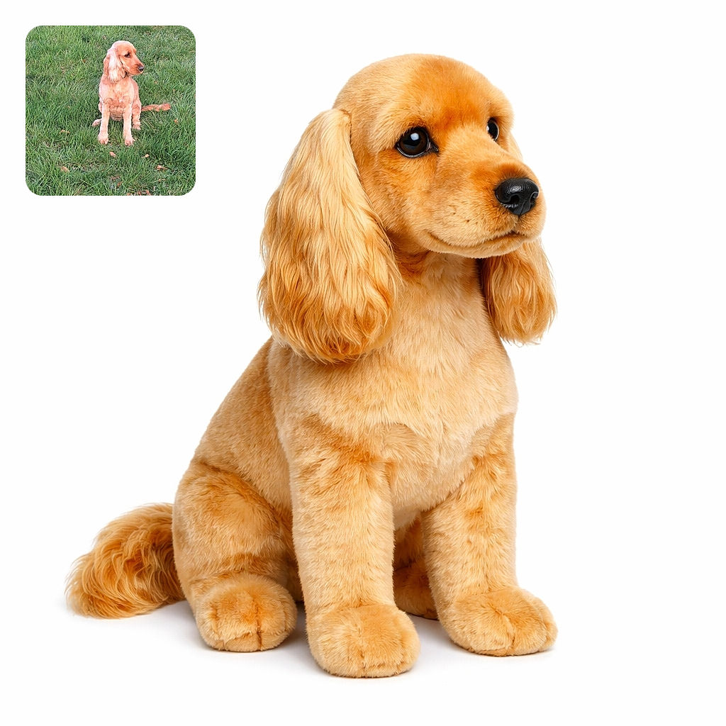 A golden-colored dog with long ears sits attentively on a lush green grassy field, looking off to the side as if pondering the mysteries of the park.
