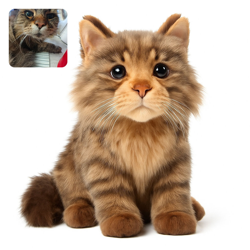 A close-up, slightly blurry photo of a fluffy tabby cat lying down with its nose and whiskers prominently in the foreground, creating a comical oversized face effect.