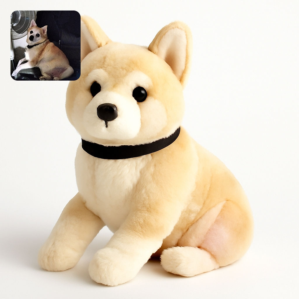 A small, fluffy dog lounges comfortably on a chair next to a standing fan, gazing curiously at the camera with wide eyes, surrounded by cozy blankets and dim indoor lighting.