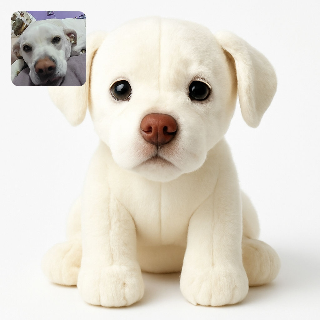 A close-up photo of a sleepy white dog lying on a bed with purple walls and some hanging decorations in the background. The dog's face is slightly out of focus, giving a cozy and relaxed vibe, as if the dog is about to drift off into a nap.