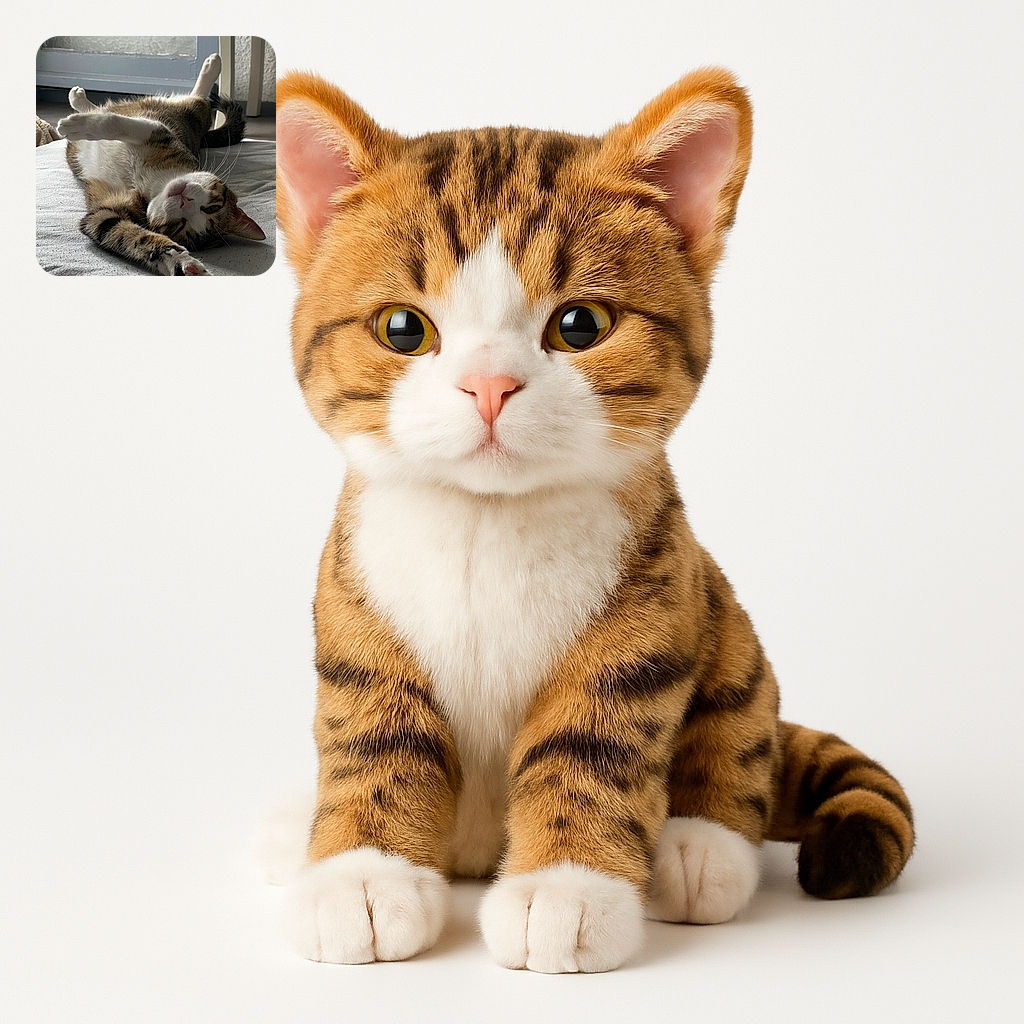 A relaxed tabby cat is sprawled out on its back on a bed, stretching its paws in a carefree manner. The soft natural light from a nearby window highlights the cat's fur texture and pink paw pads, creating a cozy and tranquil indoor scene.