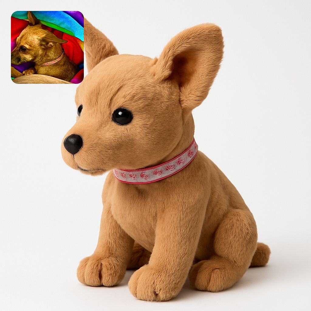 A cozy dog wrapped snugly in a vibrant rainbow blanket, looking peaceful and contemplative as if dreaming of chasing squirrels or napping in a sunbeam.