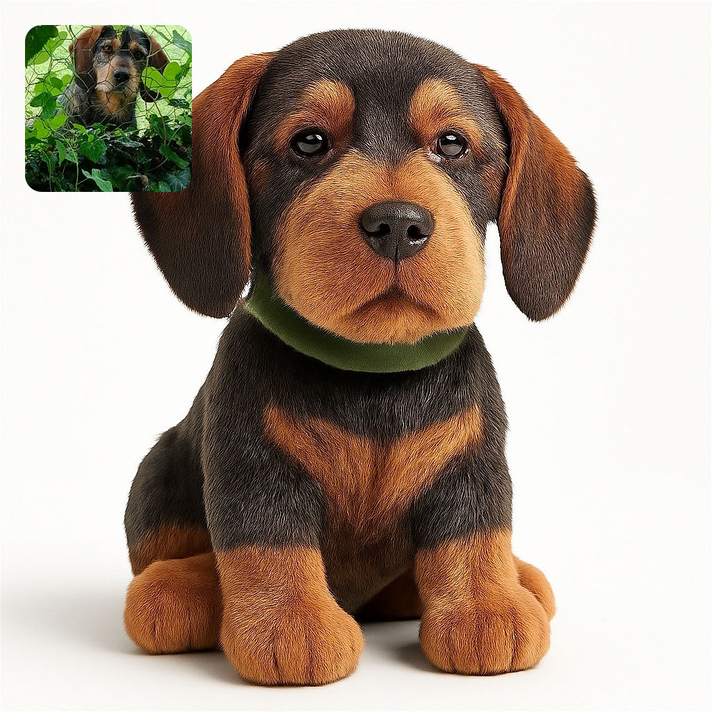 A curious dog peers through a wire fence surrounded by lush green leaves, giving a slightly inquisitive and adorable look as if asking for a walk or a treat.