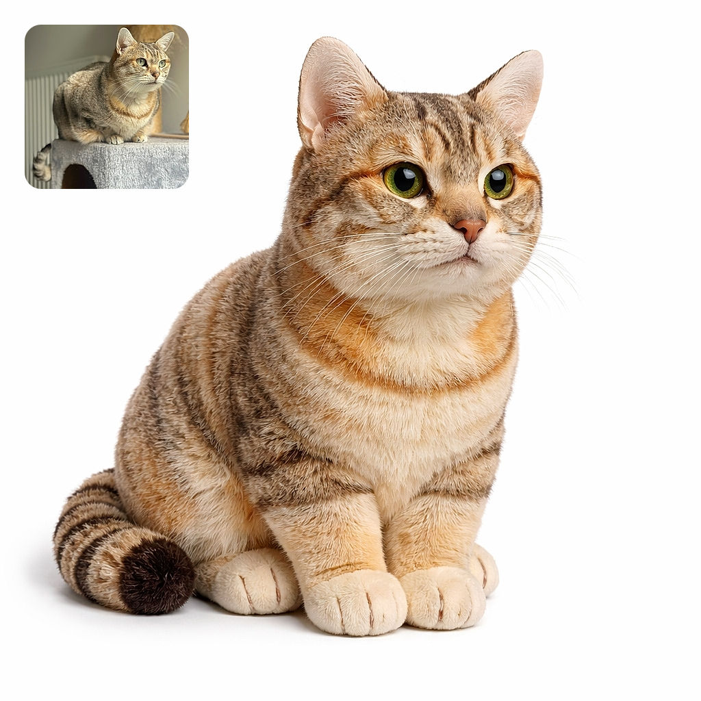 A regal tabby loaf perches on her plush castle, whiskers forward and eyes locked on the horizon — plotting snack-time strategy while soaking up the perfect sunbeam halo.