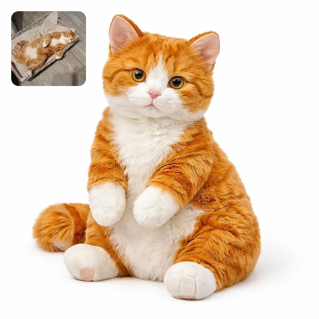 A fluffy ginger cat sprawled like royalty in a wicker basket, belly on display and paw casually draped — clearly judging your life choices from the comfort of its throne on a tiled floor.