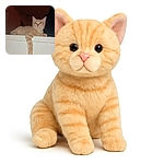A relaxed orange tabby cat lounges on a white ledge at night, with one paw dangling casually over the edge, looking curiously at the camera under dim lighting.