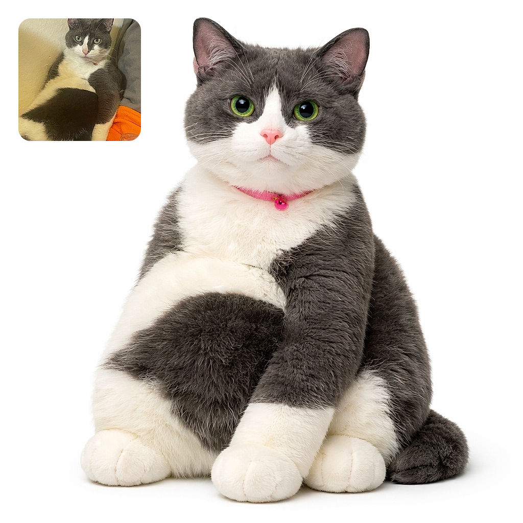 A relaxed gray and white cat lounges comfortably against a neutral wall and some colorful fabric, gazing calmly with striking green eyes, looking like the king of chill in a cozy corner.
