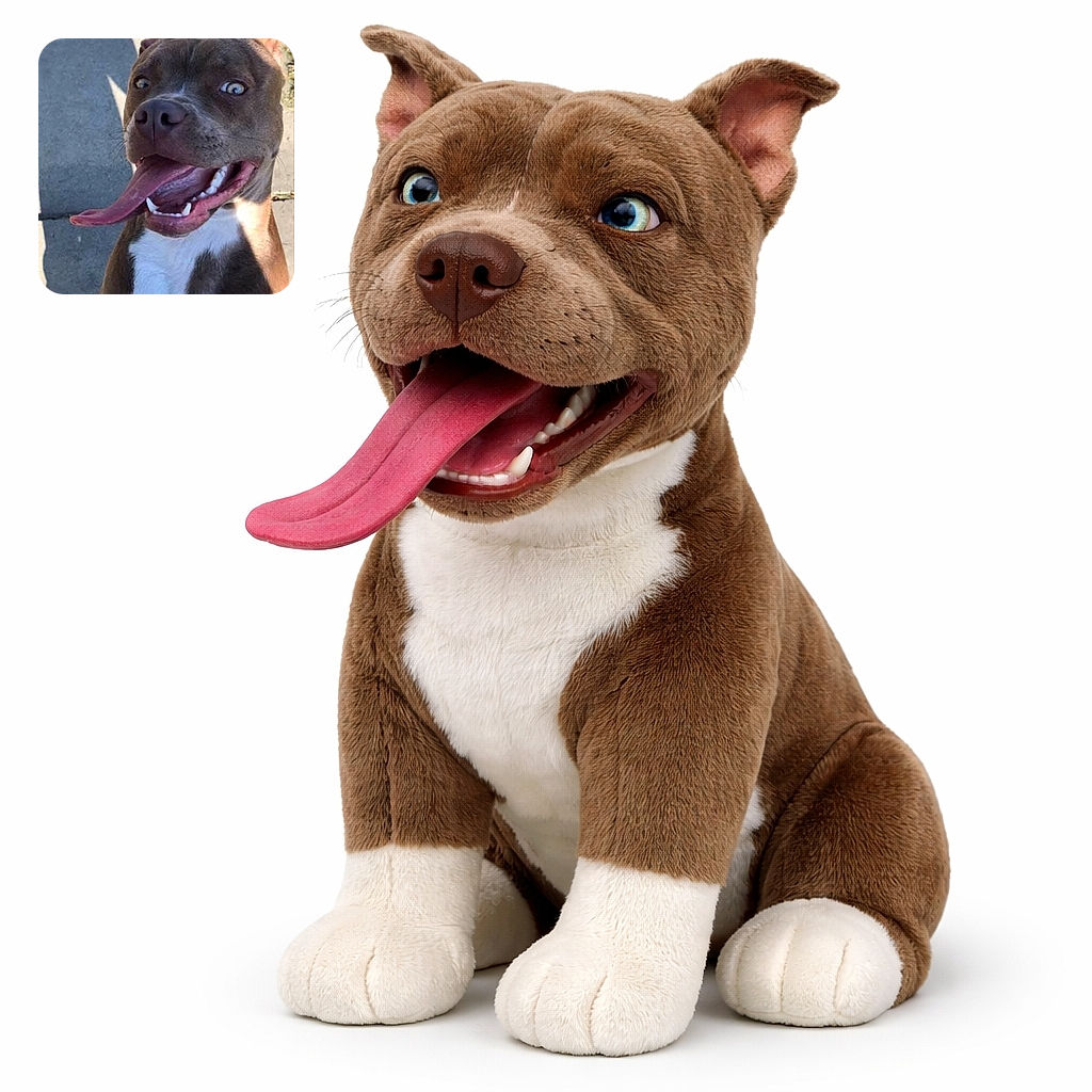 A goofy dog with a huge tongue hanging out looks like it's caught mid-laugh on a sunny sidewalk, with the name 'Bonnie' scribbled in bright red above, adding a playful splash of personality.