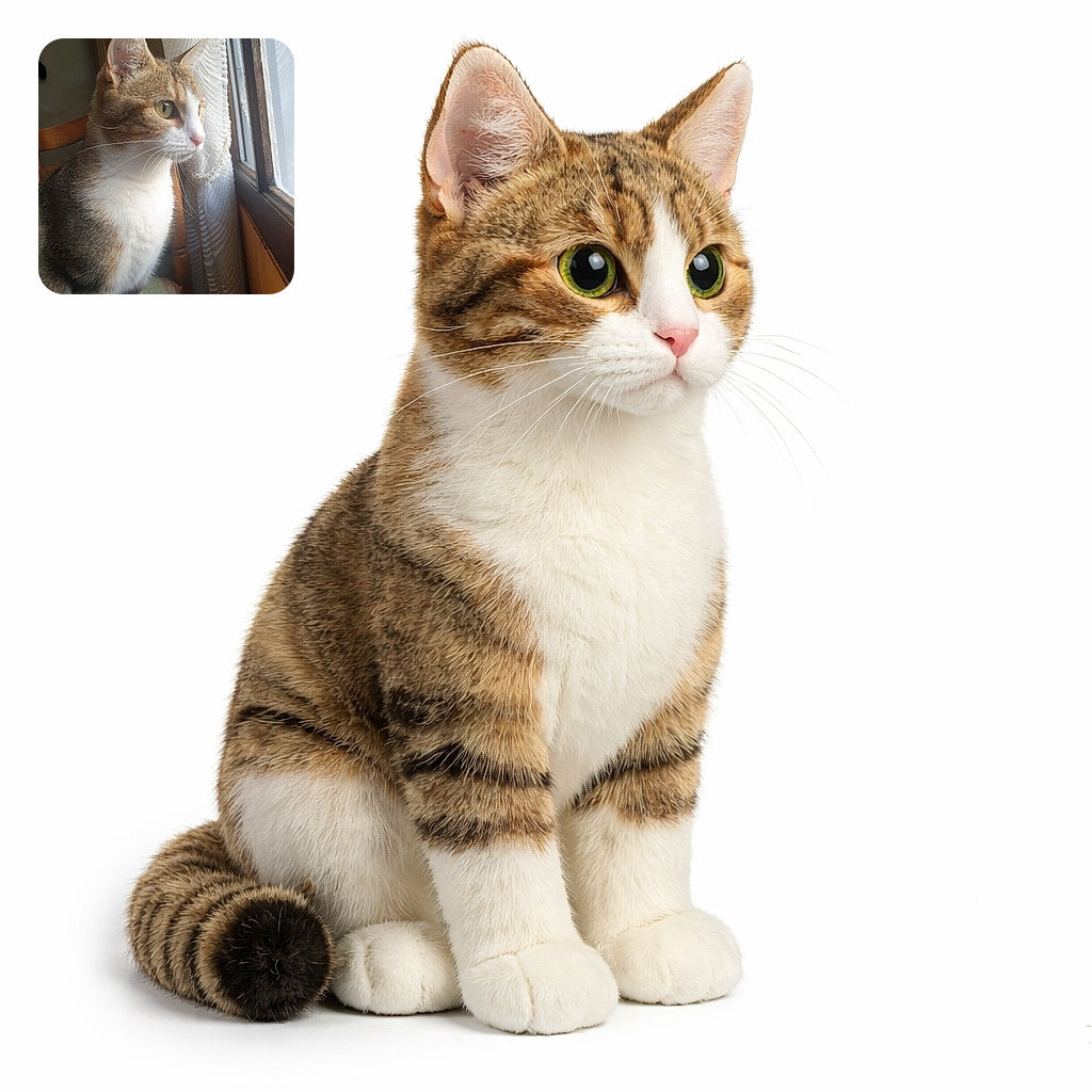 A curious tabby perched on a chair, striking a regal profile as it gazes out the window — whiskers forward, ears alert, and sunlight highlighting its green eye like a tiny cathedral stain glass.