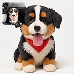 A happy, fluffy dog with a tongue out is sitting in the footwell of a car, looking straight at the camera with bright, expressive eyes. The dashboard and car controls frame the scene, making it a cozy and candid snapshot of a joyful car ride companion.