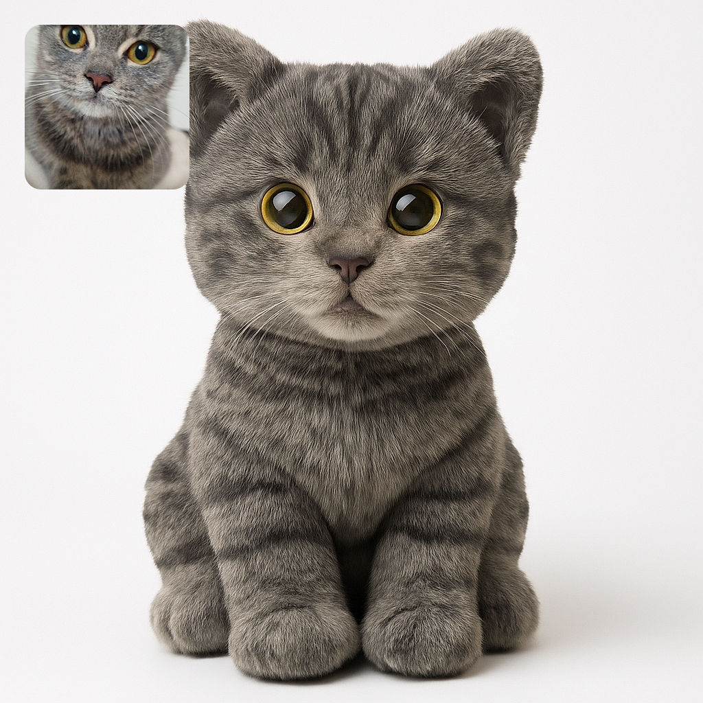 A close-up of a curious tabby cat with big golden eyes and a soft, fuzzy nose, looking right into the camera with a slightly blurry but endearing focus.