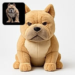 A muscular bulldog stands proudly in the center, its serious expression and strong stance highlighted by soft, artistic lighting and a smooth gradient background, giving it the aura of a canine superhero ready to save the day.