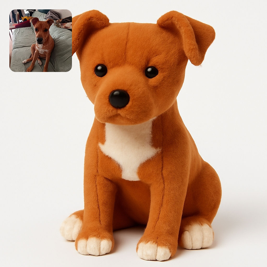 A charming brown dog with white patches sits adorably on a green couch, looking straight at the camera with curious eyes, surrounded by cozy blankets and a casual living room background.