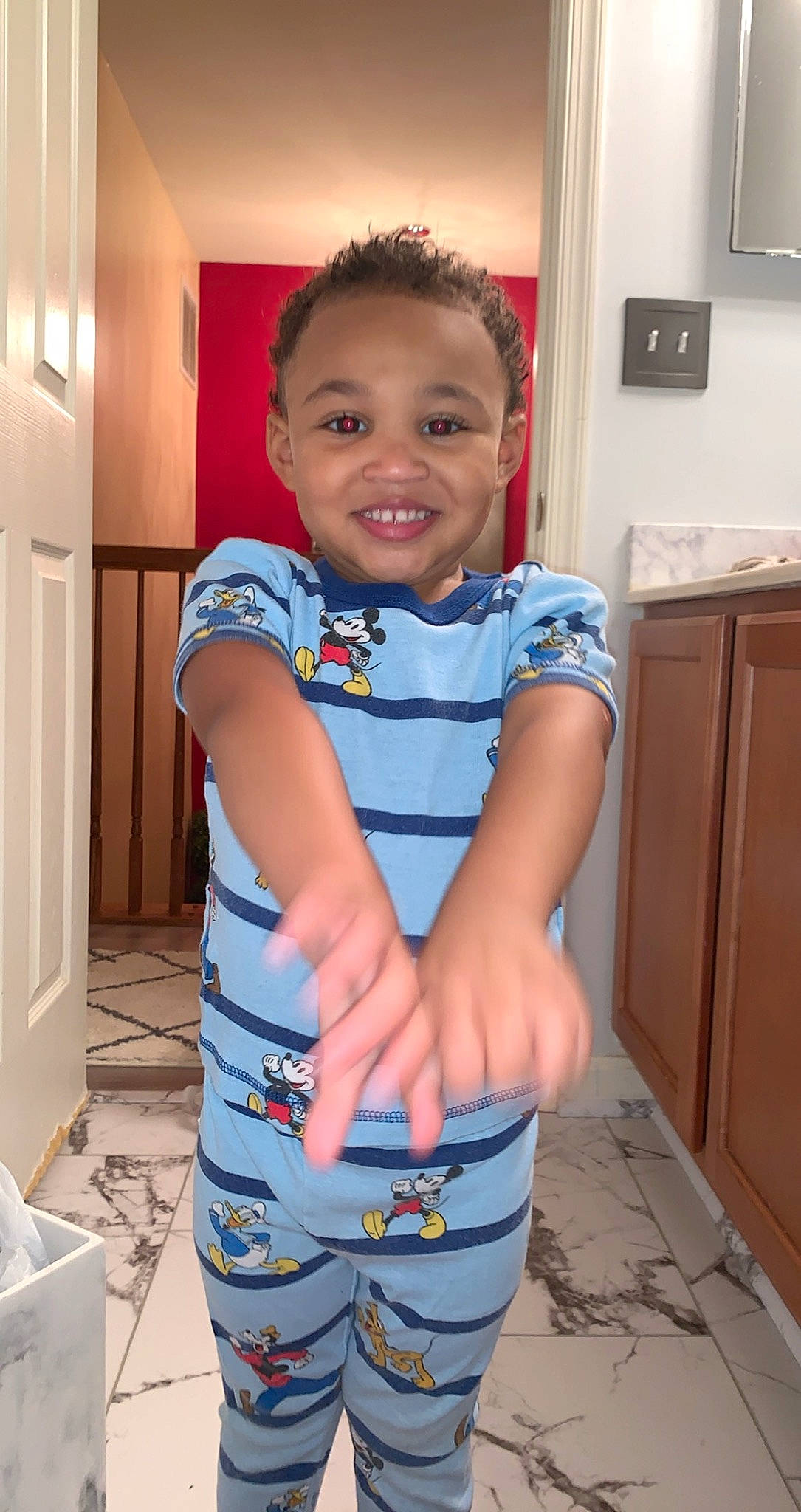 Ky' Aire joined the competition — help win amazing prizes! arm, child, joy, leg, person, potty_training, smile, standing, t_shirt, toddler