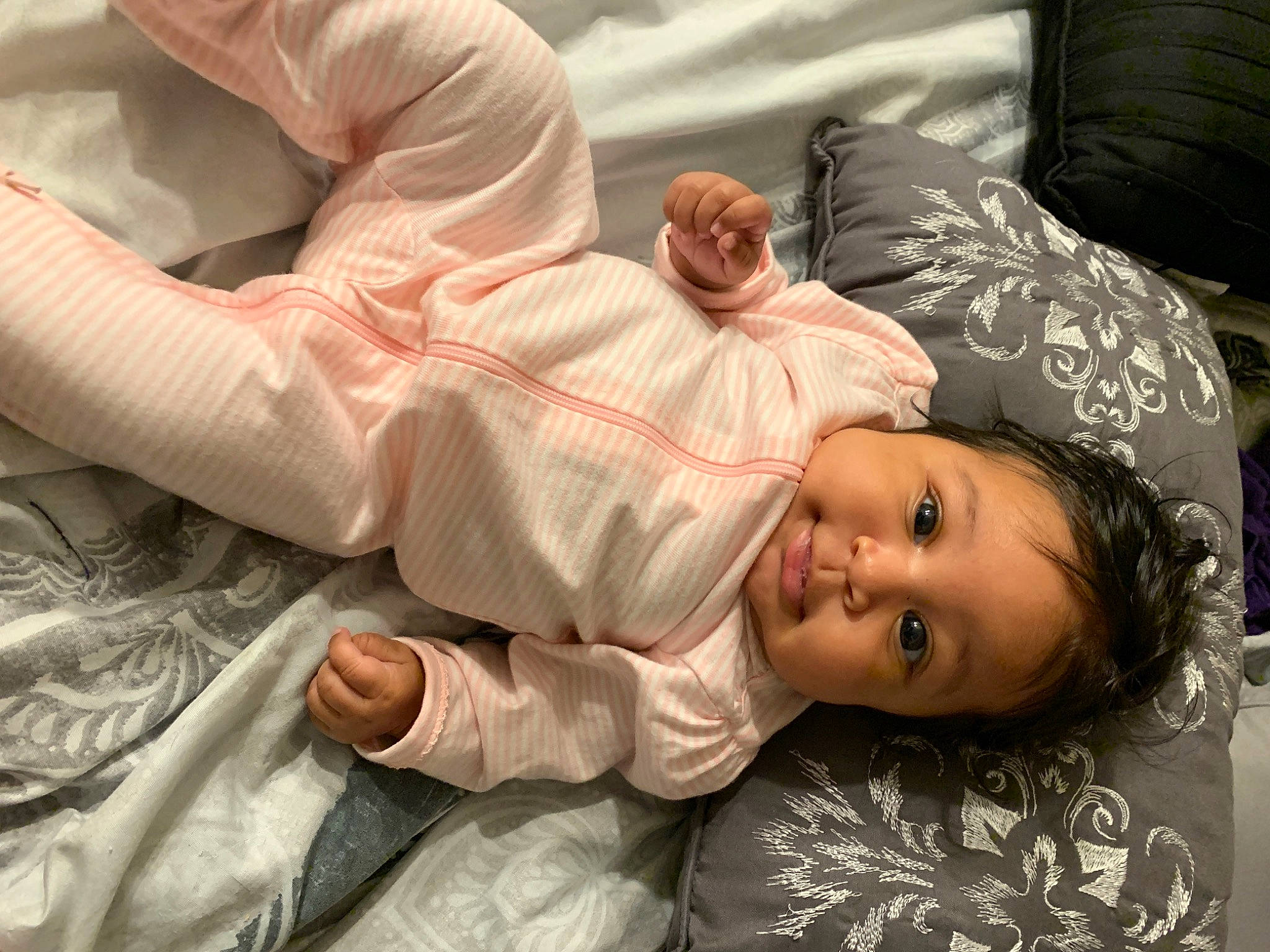 Kimora joined the competition — help win amazing prizes! arm, baby, bedtime, birth, child, comfort, person, toddler