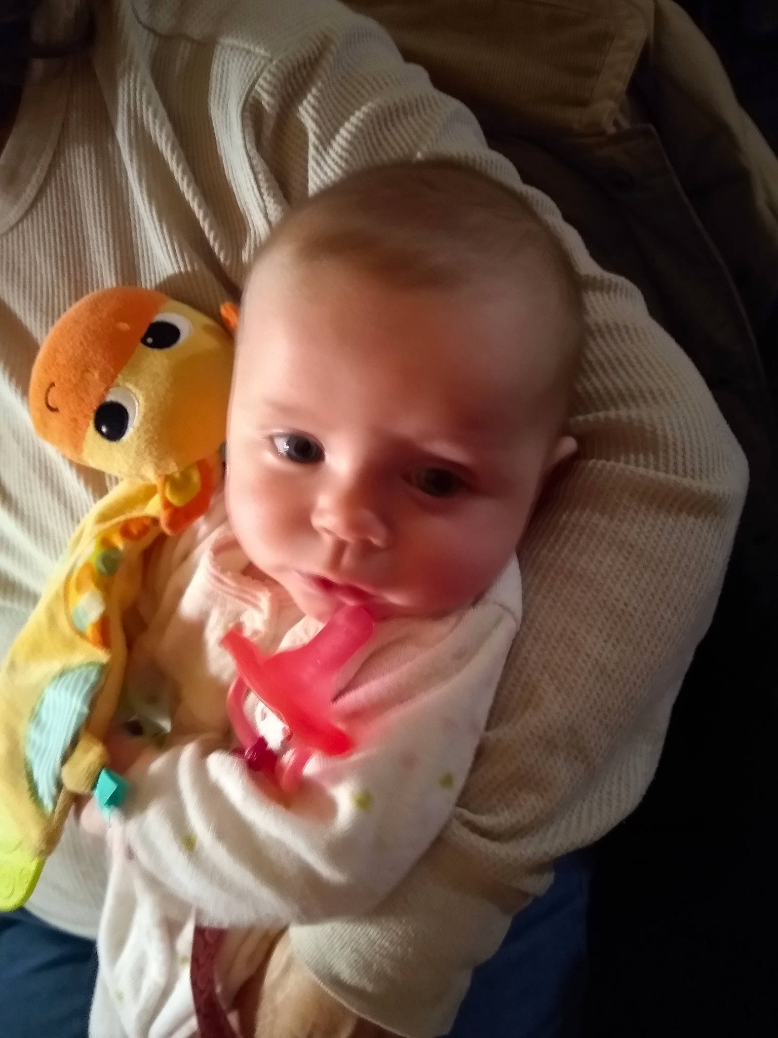 Jayleigh joined the competition — help win amazing prizes! baby, baby_products, cheek, child, ear, eye, face, finger, head, iris, lip, mouth, nose, person, product, skin, smile, toddler