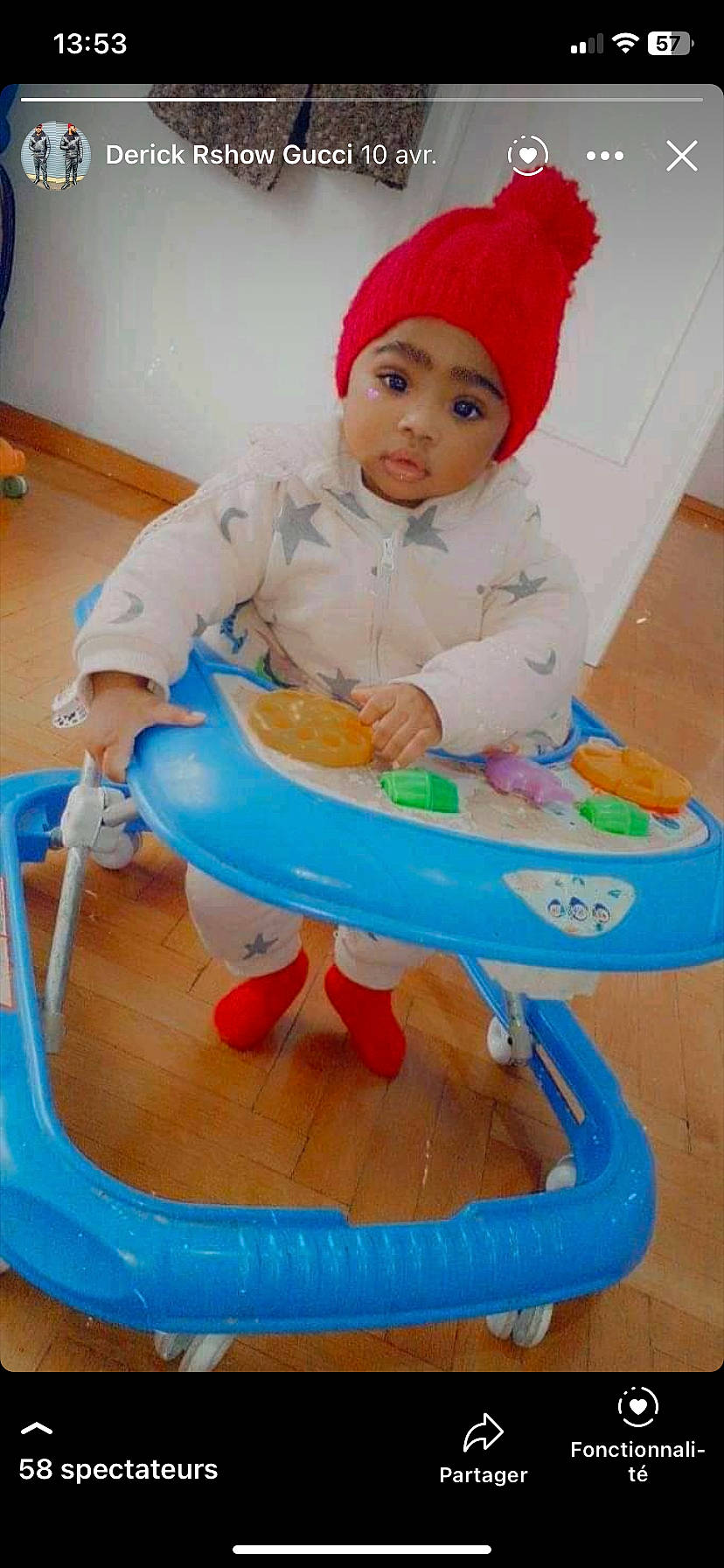 Tina participe au concours pour gagner de l'argent avec cette photo : baby, baby_playing_with_toys, baby_products, baby_toddler_clothing, baby_toys, blue, cap, chair, child, costume_hat, fun, headgear, headwear, knit_cap, leisure, person, pink, play, sitting, sleeve