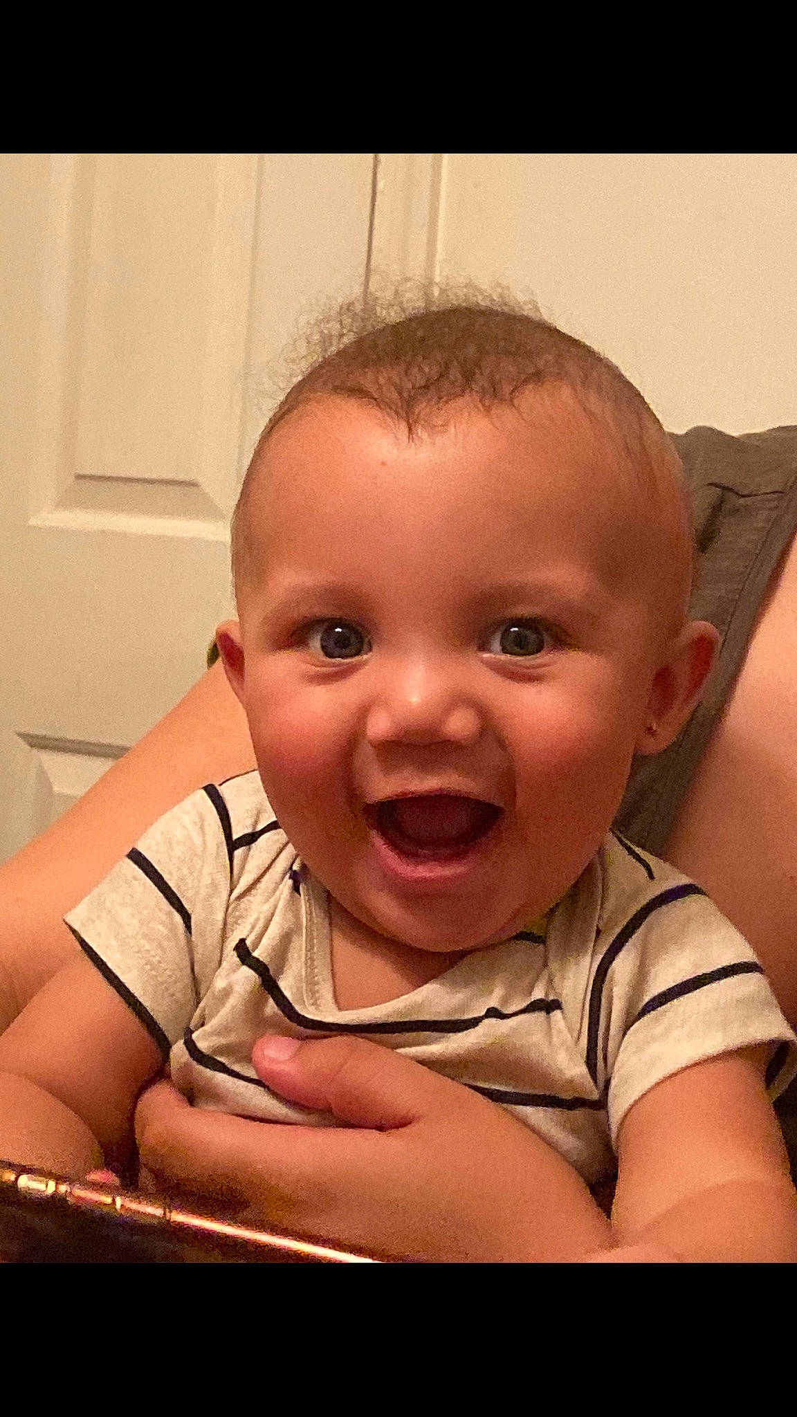 Andrew is registered to the contest to win money with this photo: baby, baby_laughing, baby_making_funny_faces, cheek, child, chin, ear, eyebrow, face, facial_expression, forehead, head, human, laugh, lip, mouth, nose, person, skin, smile