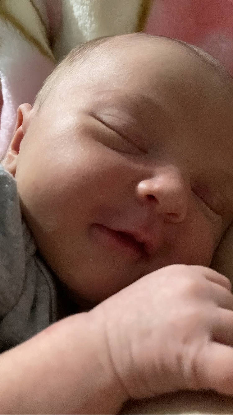 Olivia joined the competition — help win amazing prizes! baby, baby_sleeping, bedtime, cheek, child, chin, comfort, ear, eyebrow, eyelash, finger, gesture, happy, head, lip, mouth, nose, person, skin, thumb