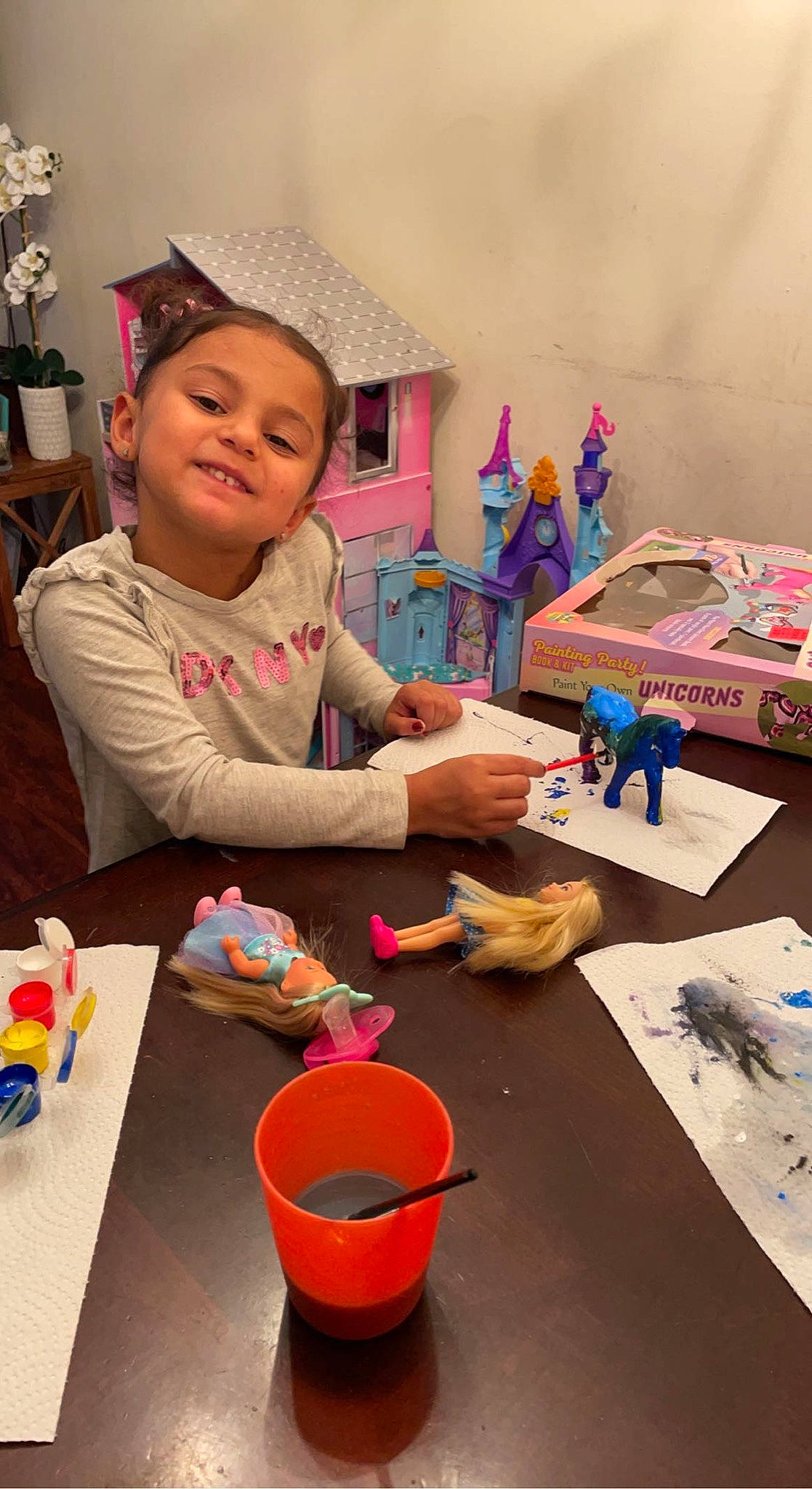 Khloe is registered to the contest to win money with this photo: art, artist, chair, child, event, fun, happy, joy, kindergarten, leisure, person, plastic, play, play_doh, recreation, room, smile, snapshot, table, toddler