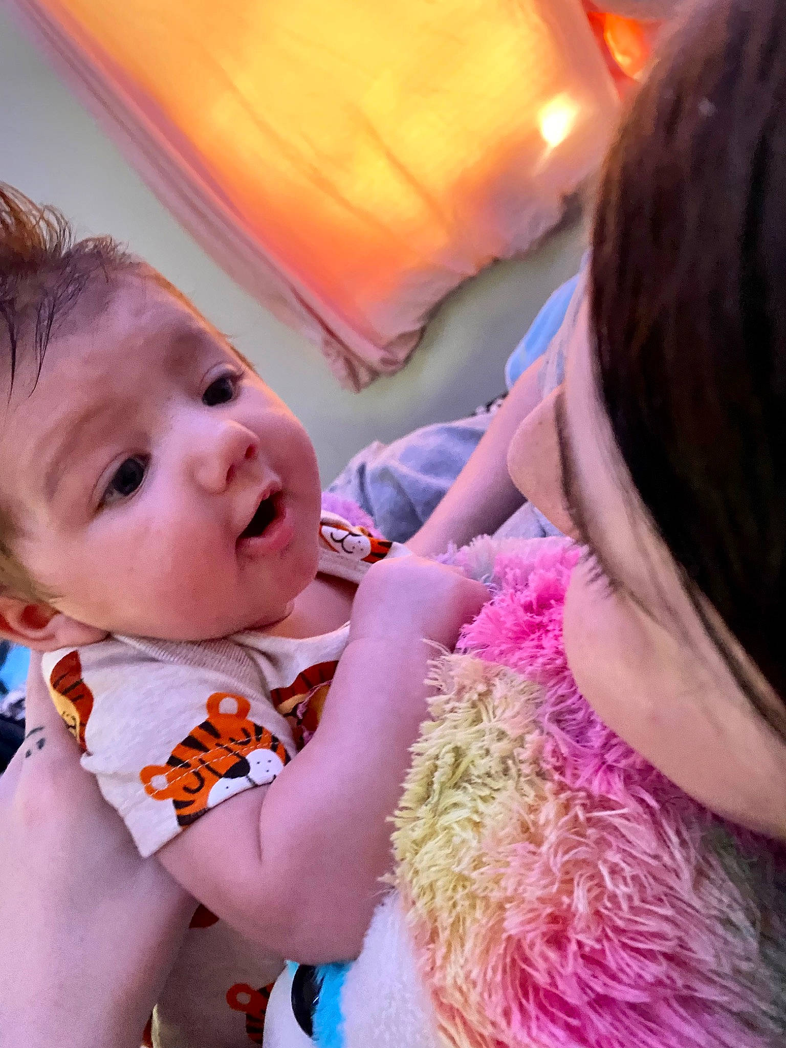 Jaxton joined the competition — help win amazing prizes! baby, baby_toddler_clothing, cheek, child, comfort, fun, gesture, hairstyle, happy, interaction, iris, leisure, lip, magenta, mouth, nose, person, pink, sitting, skin