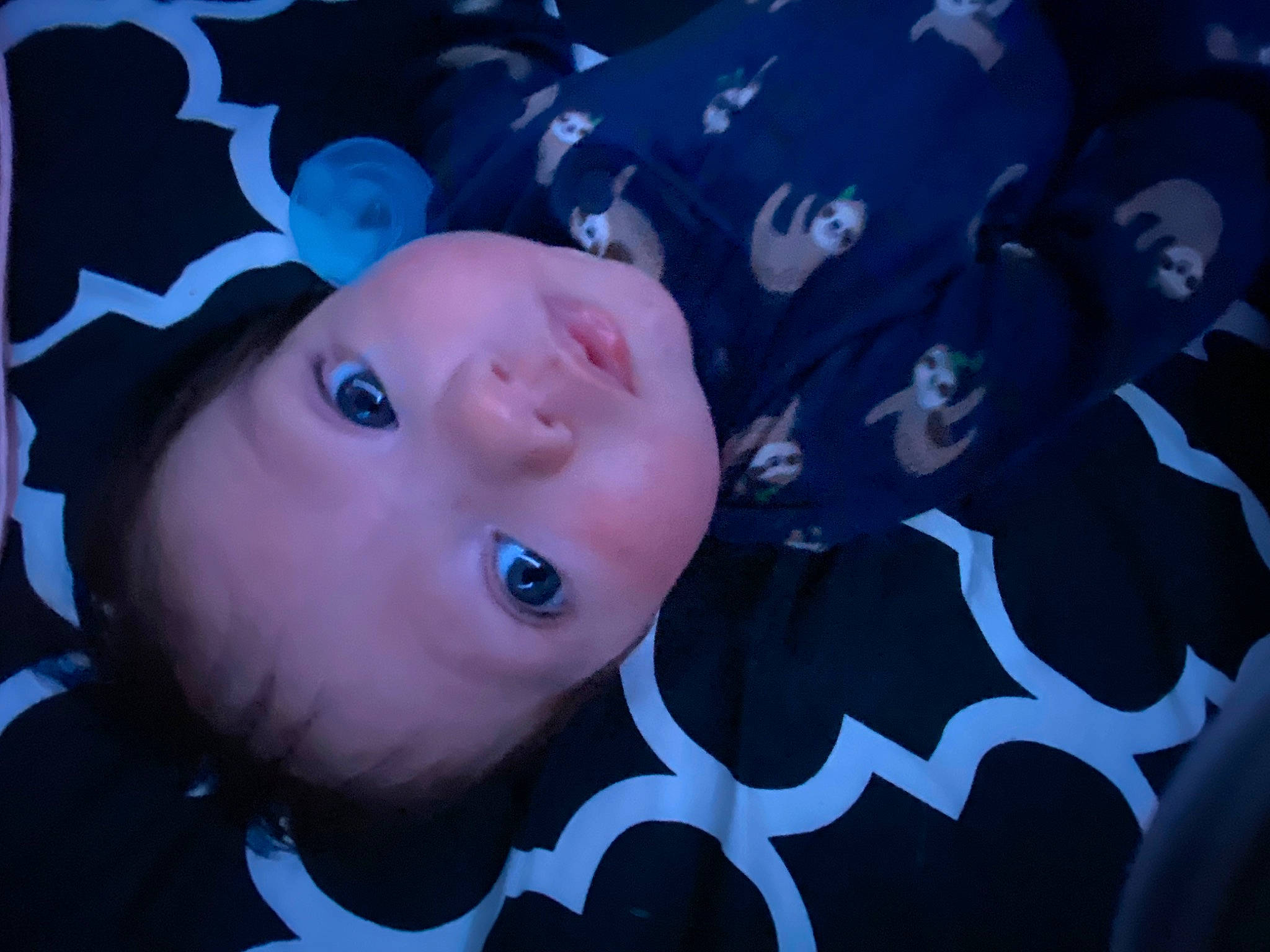 Jax joined the competition — help win amazing prizes! azure, baby, baby_toddler_clothing, cheek, child, cloud, electric_blue, eye, flash_photography, fun, happy, head, nose, pattern, person, purple, skin, sky, sleeve, smile