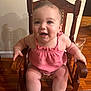 Izabella joined the competition — help win amazing prizes! armchair, baby, chair, clothing, face, footwear, furniture, happy, hardwood, head, indoors, interiordesign, person, photography, portrait, rockingchair, shoe, sitting, smile, wood