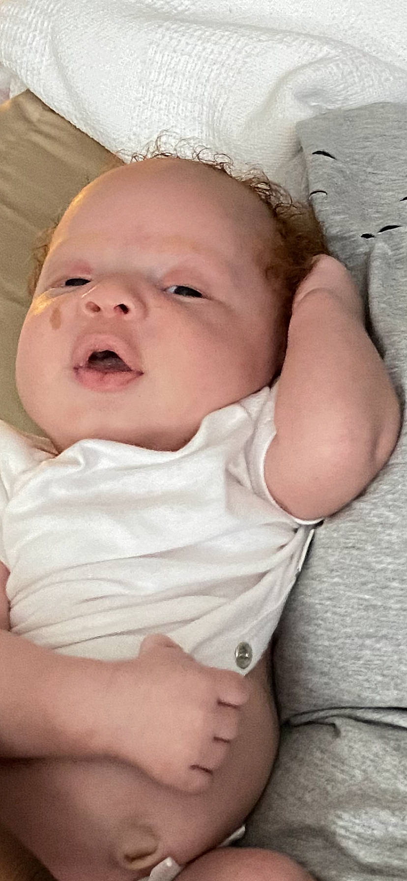 Gian joined the competition — help win amazing prizes! baby, baby_toddler_clothing, cheek, comfort, eye, eyebrow, face, finger, gesture, hand, happy, lip, mouth, nose, person, pink, skin, sleeve, smile, toddler