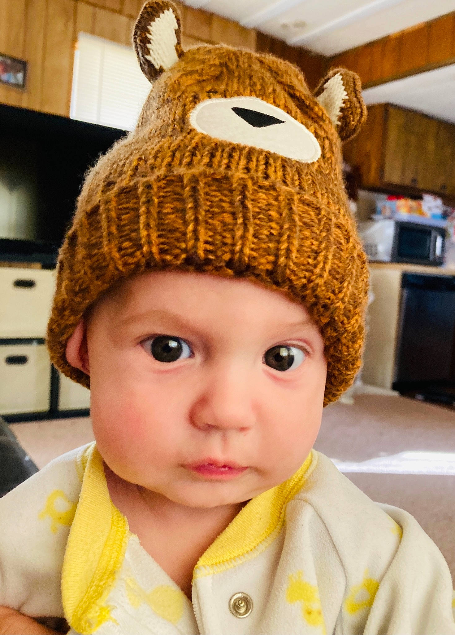 Caspian joined the competition — help win amazing prizes! baby, cap, chin, clothing, cool, costume_hat, ear, eye, eyelash, face, facial_expression, head, headgear, headwear, human_body, neck, nose, outerwear, person, photograph