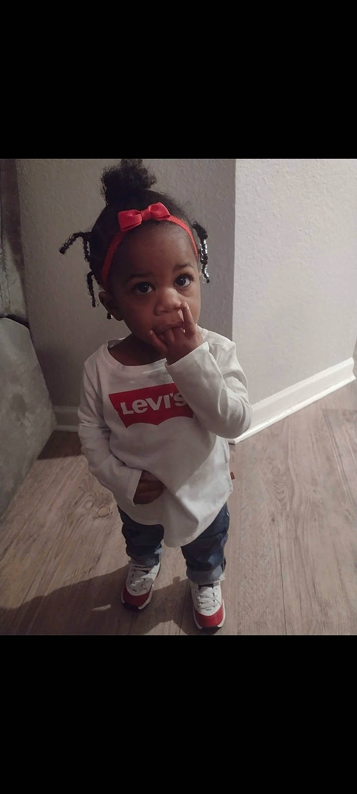 Jeliyah joined the competition — help win amazing prizes! baby, baby_toddler_clothing, cheek, child, clothing, eyelash, flash_photography, flooring, happy, headgear, human_body, iris, lip, neck, nose, person, shoe, skin, sleeve, toddler