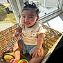 Sierra joined the competition — help win amazing prizes! baby, basket, bracelet, child, clothing, curly_hair, cute, expression, happy, indoors, infant, person, playful, shorts, sitting, skin, smiling, sunlight, toy, window